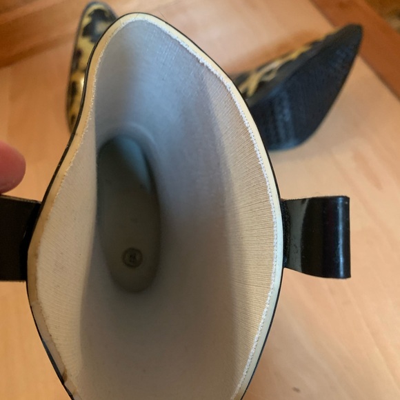 ⭐️SALE⭐️Western-style Rubber Boots in Leopard Print New Never Worn women’s size8 - Picture 4 of 4